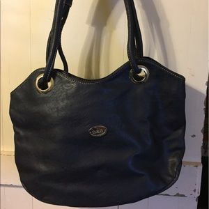 Navy blue shoulder bag